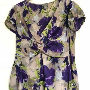 Ann Taylor Silk Floral Blouse